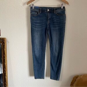 Acne Studios Bla Konst Slim Fit Denim Climb Stay Jeans Mid Rise Ankle